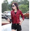 TE8801JMSJ 2016 autumn trendy short locomotive leather jacket