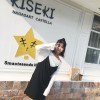 TE9665ATSS Korean fashion v neck suspender dress