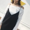 TE9665ATSS Korean fashion v neck suspender dress