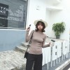 TE9668ATSS Korean fashion boat neck slim knitting tops