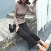 TE9668ATSS Korean fashion boat neck slim knitting tops