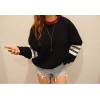 TE9679ATSS Korean fashion new style stripes sleeve preppy style hoodie