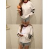 TE9679ATSS Korean fashion new style stripes sleeve preppy style hoodie