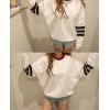 TE9679ATSS Korean fashion new style stripes sleeve preppy style hoodie