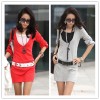 TE1370GJWL Korean fashion casual temperament belt dress