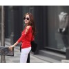 TE1371GJWL Korean fashion off shoulder casual joker t-shirt