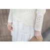 TE1373GJWL Korean fashion comfortable slim waist hollow out lace cotton dress