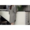 TE1375GJWL Korean fashion loose casual joker stripes long shirt