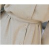 TE1380GJWL Fashion trendy elegant charming waist buttons long sleeve dress