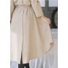 TE1380GJWL Fashion trendy elegant charming waist buttons long sleeve dress