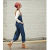 TE1381GJWL Euramerican fashion casual suspender denim pants