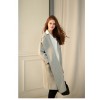 TE1382GJWL New style Europe fashion loose casual wind coat with belt