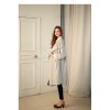 TE1382GJWL New style Europe fashion loose casual wind coat with belt