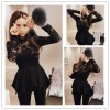 TE1383GJWL Euramerican fashion lace splicing irregular dress