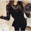 TE1383GJWL Euramerican fashion lace splicing irregular dress