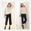 TE1384GJWL New style Europe fashion loose casual thicken wool tops