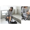TE1385GJWL New style Korean fashion casual loose back lacing v neck t-shirt