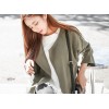 TE1391GJWL New style Korean fashion casual loose drawstring waist windcoat