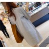TE1392GJWL Korean fashion loose casual stand collar stripes dress