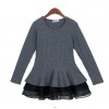 TE1396GJWL Korean fashion joker color matching slim long sleeve tops