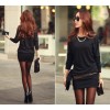 TE1398GJWL New style fashion metical yarn embellish dress