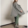 TE1399GJWL Europe and America loose casual comfortable double-faced woolen coat