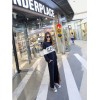 TE1508GJWL Loose casual splicing print tracksuit