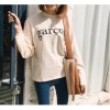 TE1016XXB Autumn fashion letters print long sleeve sweatshirt