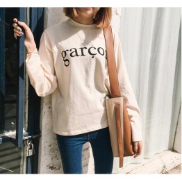 TE1016XXB Autumn fashion letters print long sleeve sweatshirt