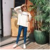 TE1016XXB Autumn fashion letters print long sleeve sweatshirt