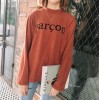 TE1016XXB Autumn fashion letters print long sleeve sweatshirt