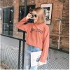 TE1016XXB Autumn fashion letters print long sleeve sweatshirt