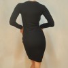 TE1189BNYR New Euramerican fashion deep v neck slim tight hip dress