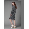 TE1366GJWL Euramerican fashion casual loose drawstring waist stripes dress