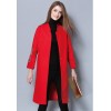 TE5685OSMY New style slim joker embroidery sleeve woolen long coat