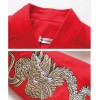 TE5685OSMY New style slim joker embroidery sleeve woolen long coat