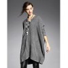 TE6489YZS Euramerican fashion batwing sleeve wool flock loose pull over sweater