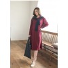 TE1510GJWL Loose fashion color matching scarf fishtail long dress