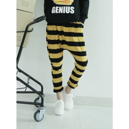 TE1514GJWL Casual comfortable joker stripes harem pants