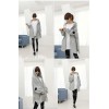 TE1517GJWL Loose fashion star embroidery thicken sueded fleece coat with cap