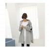 TE1517GJWL Loose fashion star embroidery thicken sueded fleece coat with cap