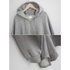 TE1517GJWL Loose fashion star embroidery thicken sueded fleece coat with cap