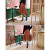 TE1518GJWL New style Korean fashion irregular wide hem skirt