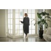 TE1520GJWL Autumn comfortable joker thicken wool flock long dress