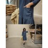 TE1521GJWL Korean fashion autumn loose denim dress