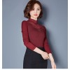 TE3002WSSP New style large size mesh lace splicing wool lining backing shirt