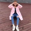 TE8527ZYKJ Fashion long thicken woolen coat