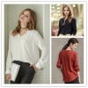 TE1404GJWL Casual Euramerican fashion joker irregular v neck shirt