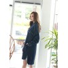 TE1515GJWL Fashion joker tassel edge irregular thicken denim coat