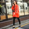 TE1524GJWL Large size casual letters print long t-shirt